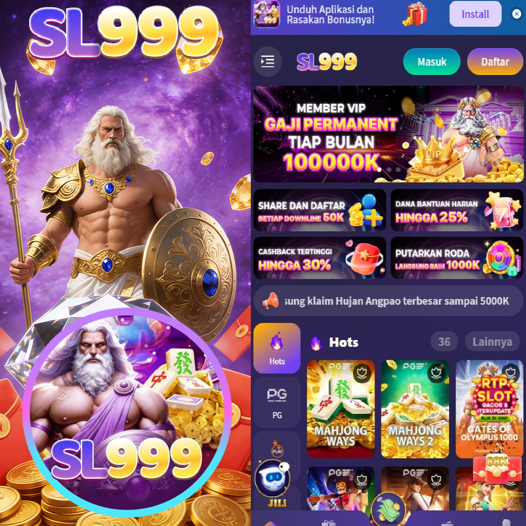 SL999 - Login Situs Resmi dan Nikmati Ragam Game PG Soft